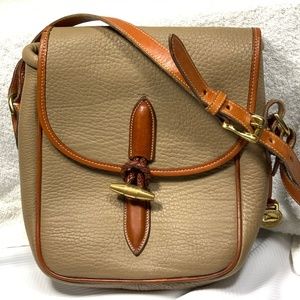 Dooney & Bourke AWL Loden Shoulder Crossbody Bag Style R88 Beige/British Tan